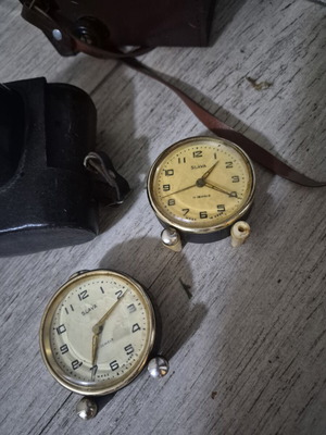 Slavia clocks used, set of two