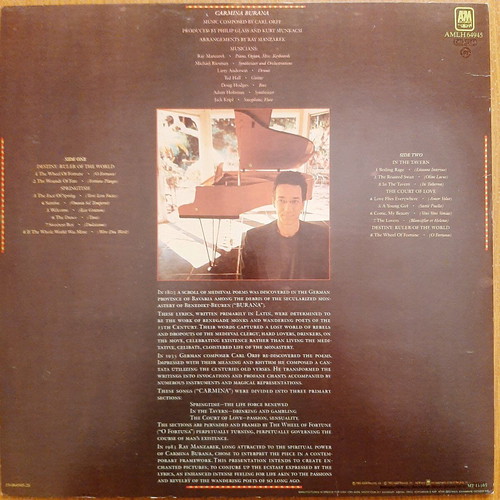 Ray Manzarek Carmina Burana vinyl like new