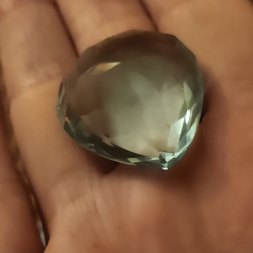 Aquamarine gemstone cut for jewelry