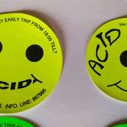 Acid Club stickers like new, various colors