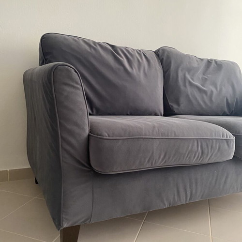Ikea Ekholma two-seater sofa, grey