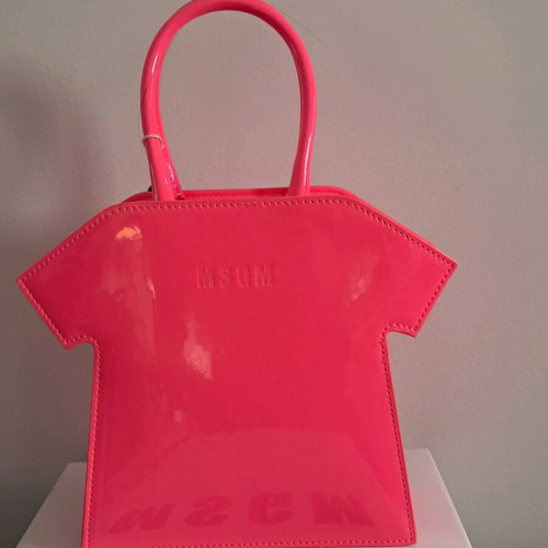 MSGM Tote Bag new, fuchsia synthetic material