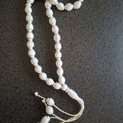 Handmade Worry Beads from Carved Camel Bone used