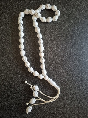 Handmade Worry Beads from Carved Camel Bone used