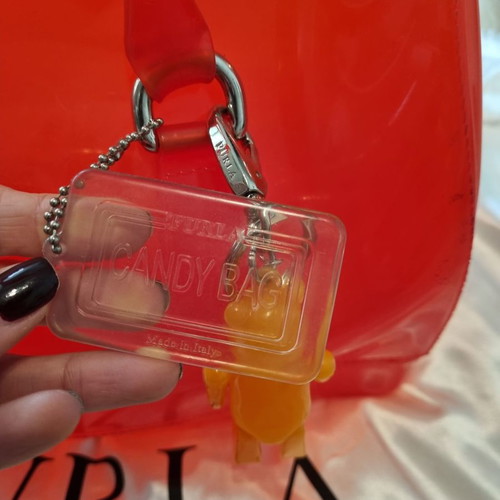 Furla Candy handbag used with keychain