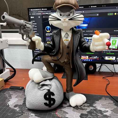 Bugs Bunny Mafia Style Figure 50cm New
