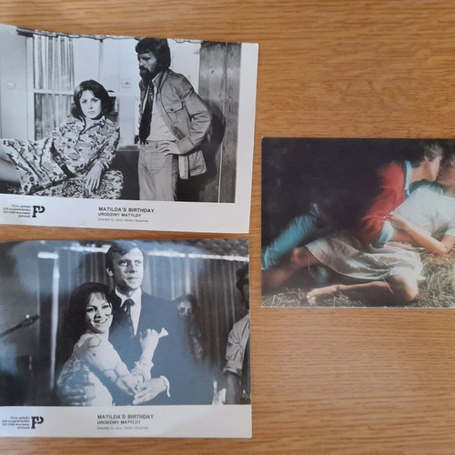 Three used movie photos from Matilda's Birthday and Bilitis films