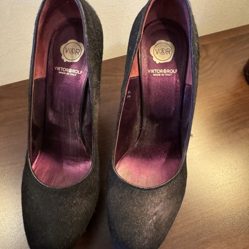 Viktor & Rolf Black Platform High Heel Pumps, EU 39