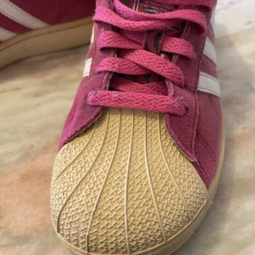 Adidas Superstar Fuchsia Suede athletic shoes size 37.5 used