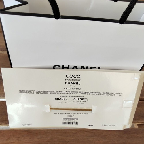 Chanel Coco Mademoiselle Gold Metal Bookmark new