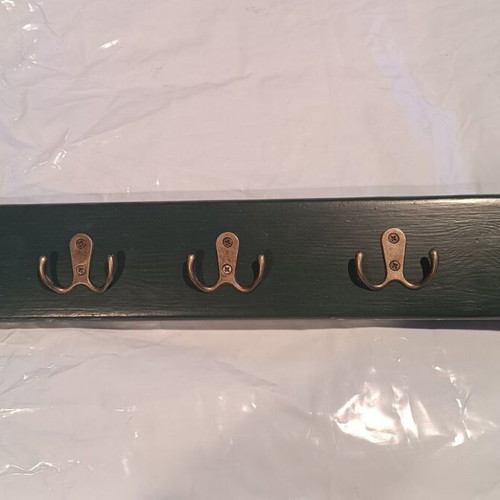 Handmade wooden coat rack 50 cm for home entrance and halls