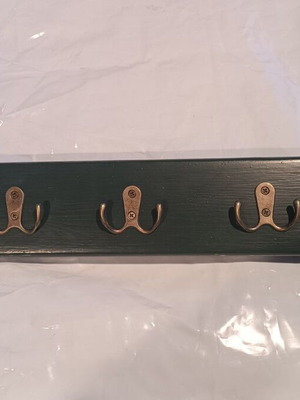 Handmade wooden coat rack 50 cm for home entrance and halls