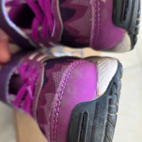 Asics athletic shoes for girl used, size 28.5, purple