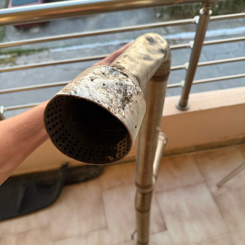 Exhaust tips and middle silencer used for Golf 6 GTI