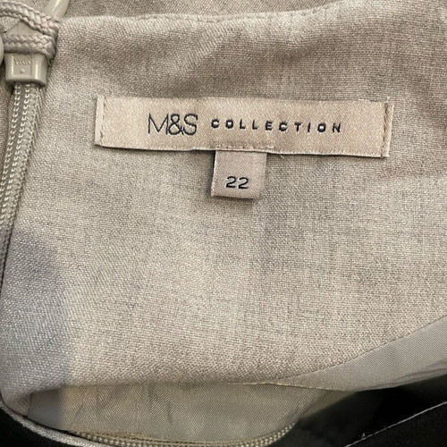 M&S Collection Office Wear Pencil Dress like new, grey UK 22/EU 50