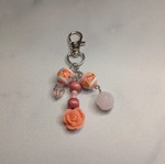 Handmade magic keychain new, pink multicolor