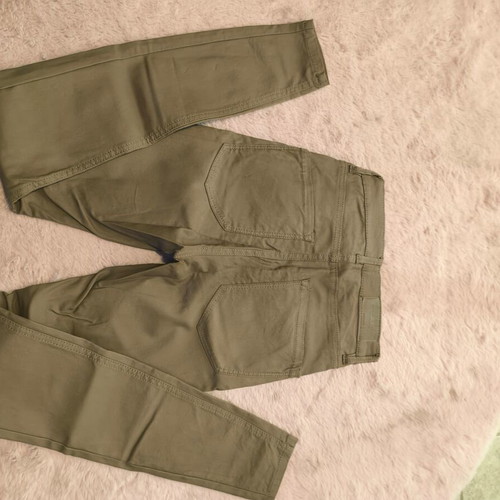 Stradivarius beige leather pants XS 34 used