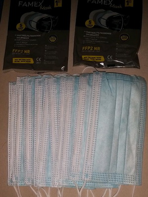 Masks pack of 12, 10 surgical and 2 black, new