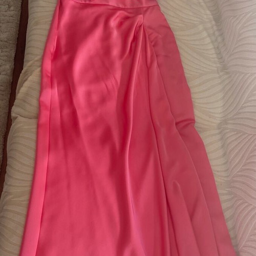 Summer cocktail set skirt with top like new, pink