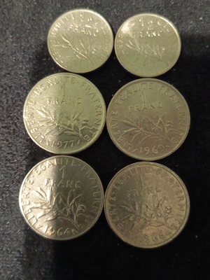 French coins like new