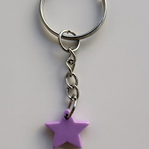 BFF Star Keychain like new, purple