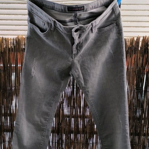 Trussardi women's elastic jeans like new, gray, size M