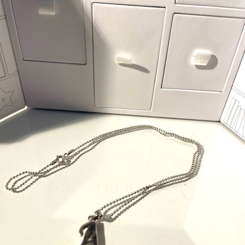 Monogram A Necklace Silver 925 like new
