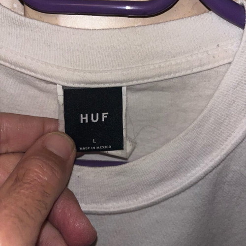 T-shirt HUF large used, white