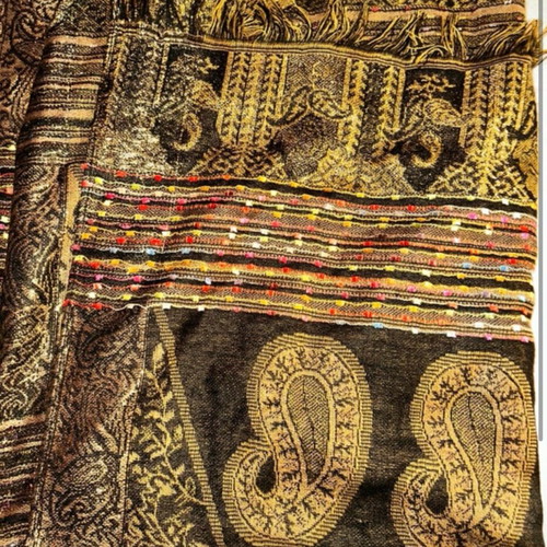 Pashmina 100% pashmina like new, handmade colorful design