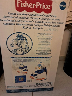 Fisher Price Ocean Wonders electric cradle used for babies