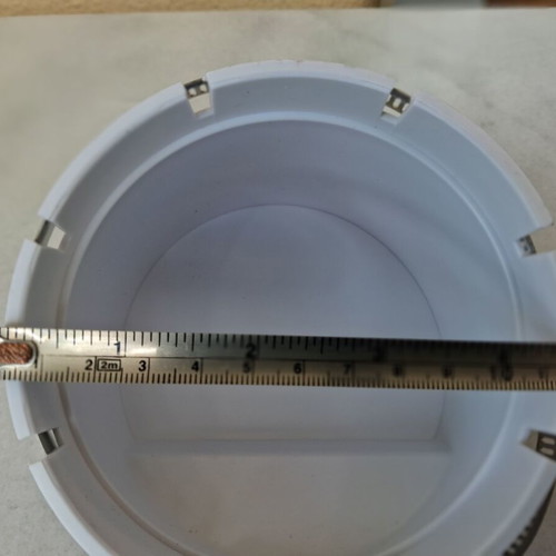 PVC Drain Pipe Cover Φ110 New with Stainless Steel Collar