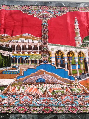 Velvet wall hangings like new, Mecca mosque and The Abduction themes