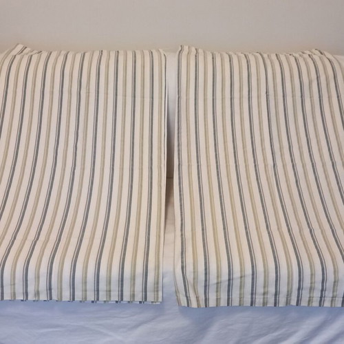 Curtains used, 2 panels, thick cotton fabric