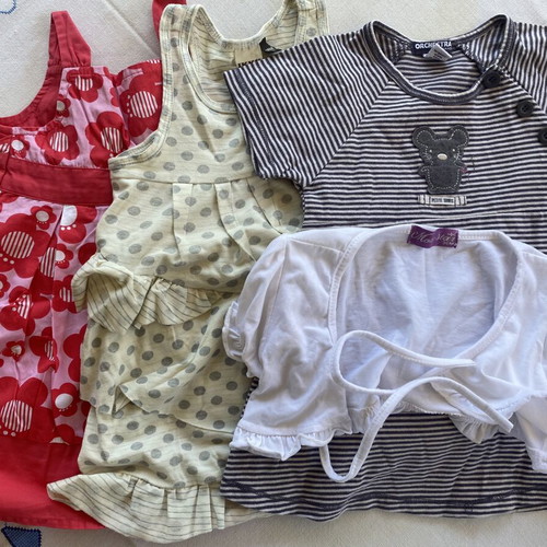 Baby clothing set like new with Mothercare, Ikks, Orchestra dresses and bolero