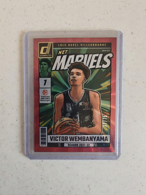 Panini Euroleague Victor Wembanyama Red Laser card /75