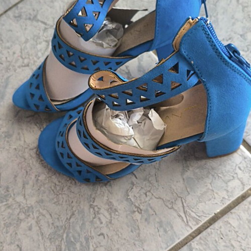 Envie Shoes blue high heel pumps, size 37