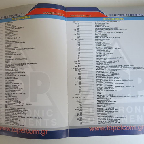 Top Electronic Components catalogs used, pack 1 & 2