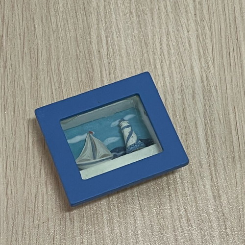 Small boat decorative frame new