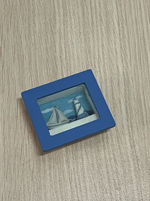 Small boat decorative frame new
