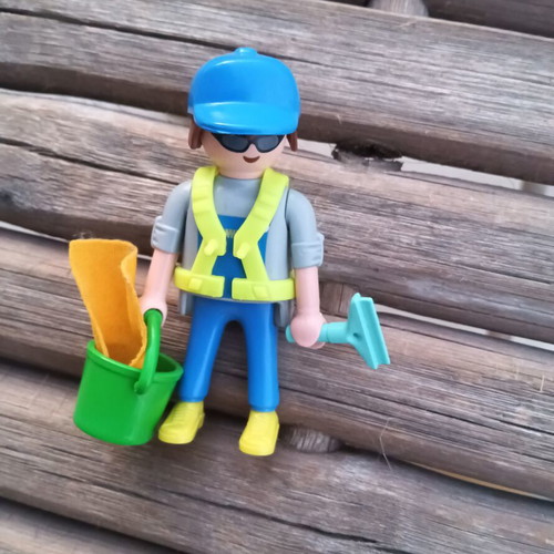 Playmobil window cleaner figure used