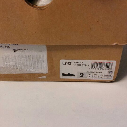 UGG W Ricci Black Slip-On Sneakers Like New Size 40