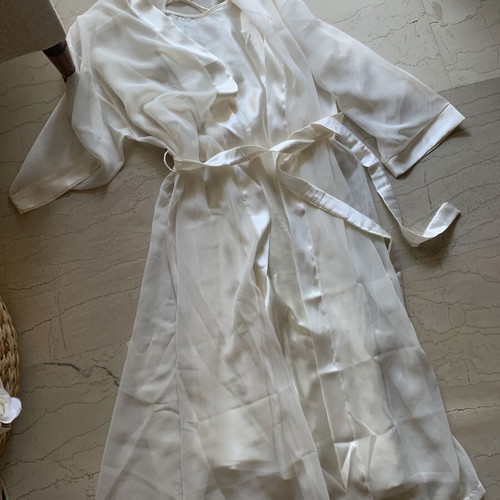 Robe and nightdress set new, beige, airy and soft