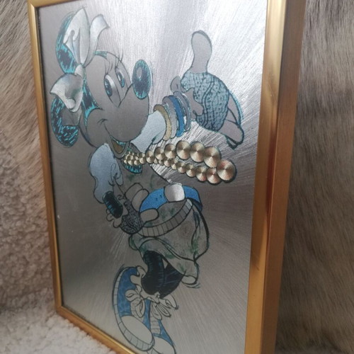 Minnie Mouse Vintage Dufex Print used with Greek frame