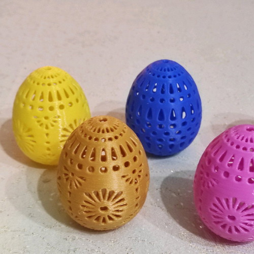 3D Easter decorative eggs new, set of 2 pieces