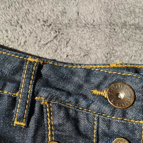 Staff and Co pleated denim skirt medium low waist like new, blue