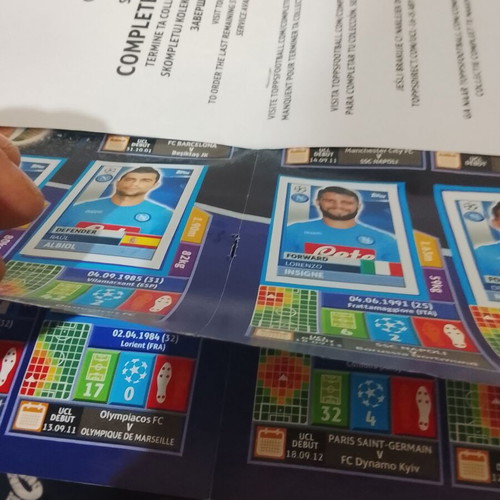 Topps UEFA Champions League Season 2016/17 used with 64 missing stickers