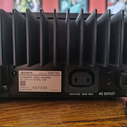 Sony CDP-101 CD player used with remote control