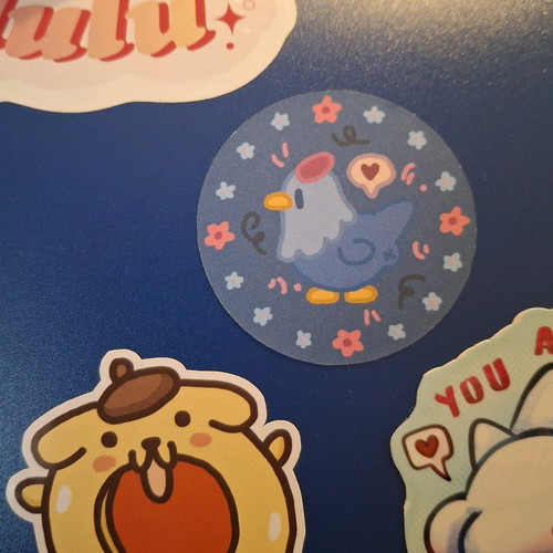 Stardew Valley round stickers new, pack of 5 with chicks