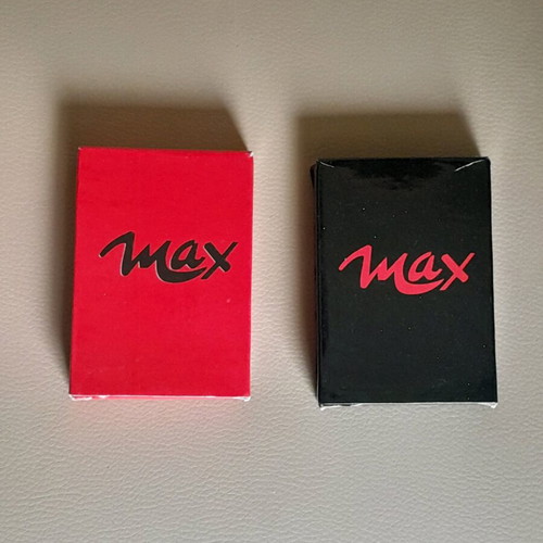 Max playing cards set of 2, new, paper in their case