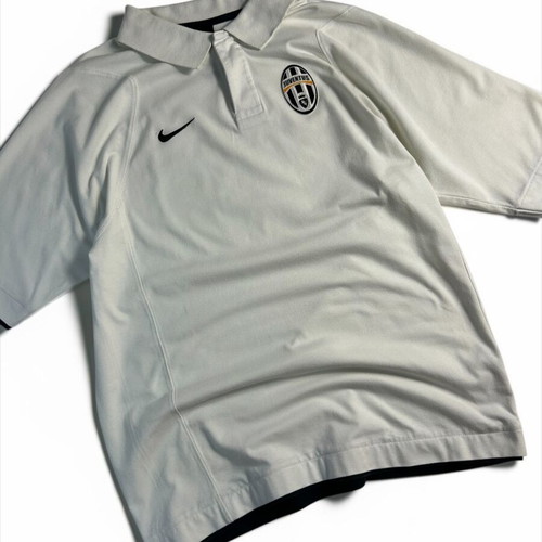 Nike Vintage Y2K Juventus FC Polo Shirt used, 2006 pre match